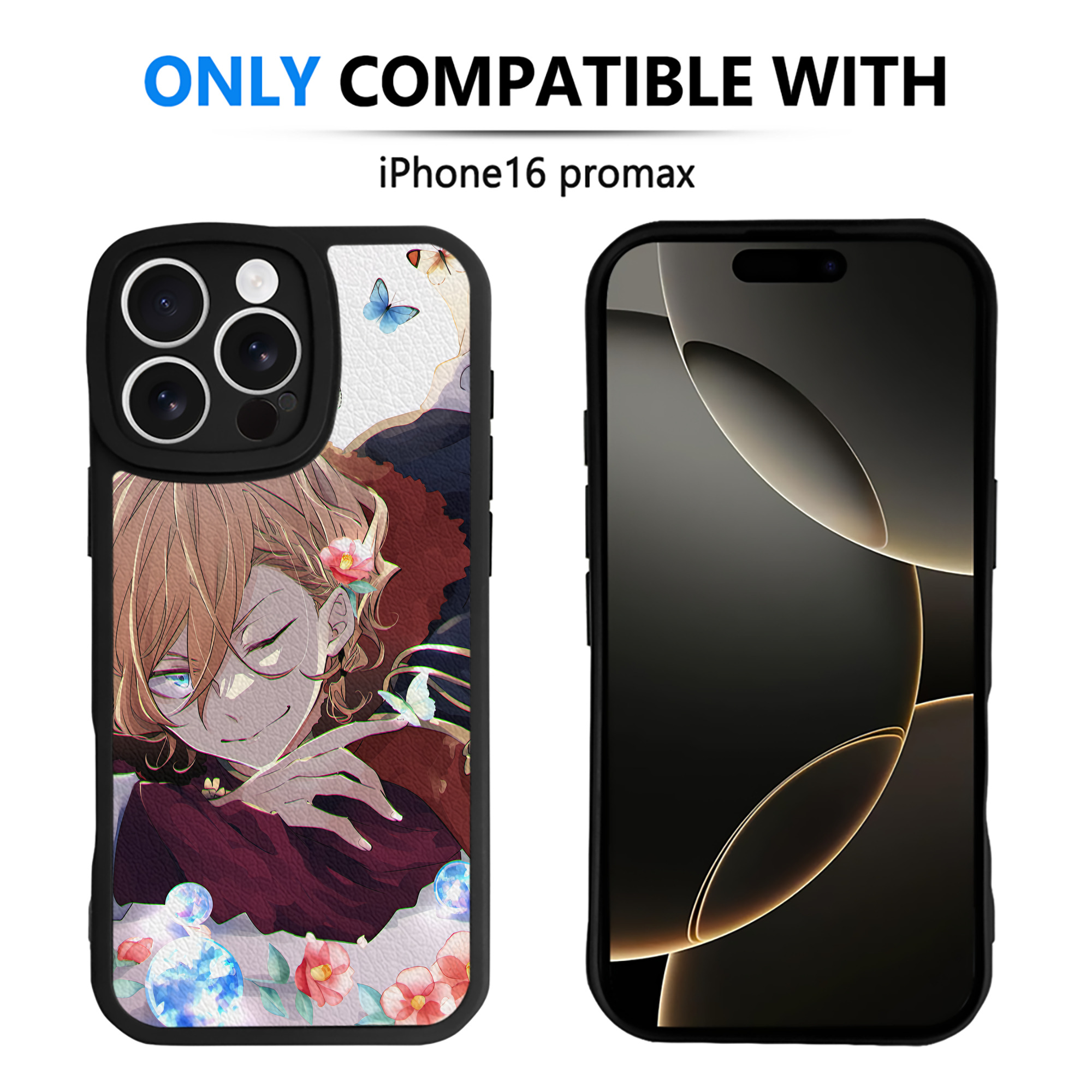 （画像用） 文豪ストレイドッグス Bungo Stray Dogs 【iPhone 16シリーズ対応】シリコンスマホケース（レザー調） 材質：シリコン